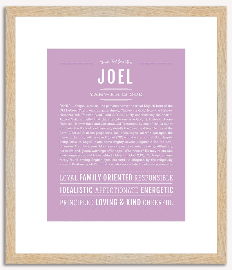 Joel | Name Art Print