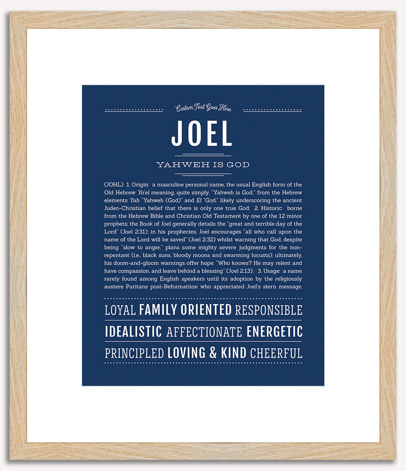 Joel | Name Art Print