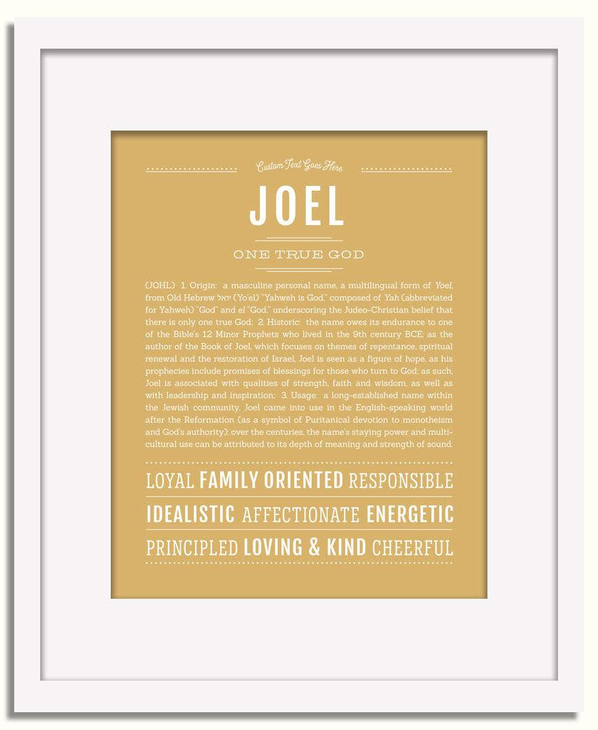 Frame Options | Matte Gold | White Frame, Matted