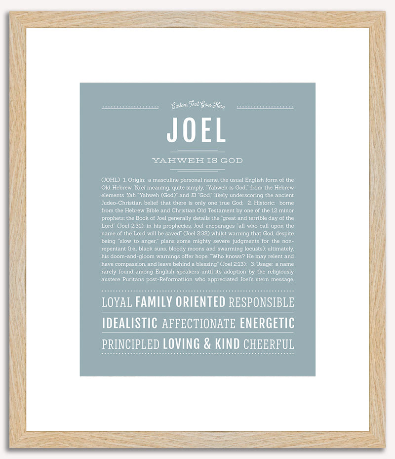 Joel | Name Art Print