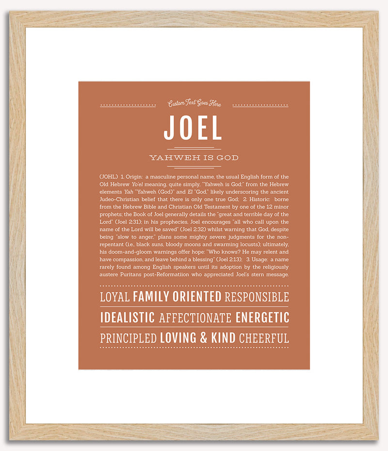 Joel | Name Art Print