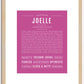 Joelle | Name Art Print