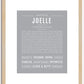 Joelle | Name Art Print