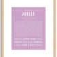 Joelle | Name Art Print