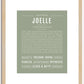 Joelle | Name Art Print