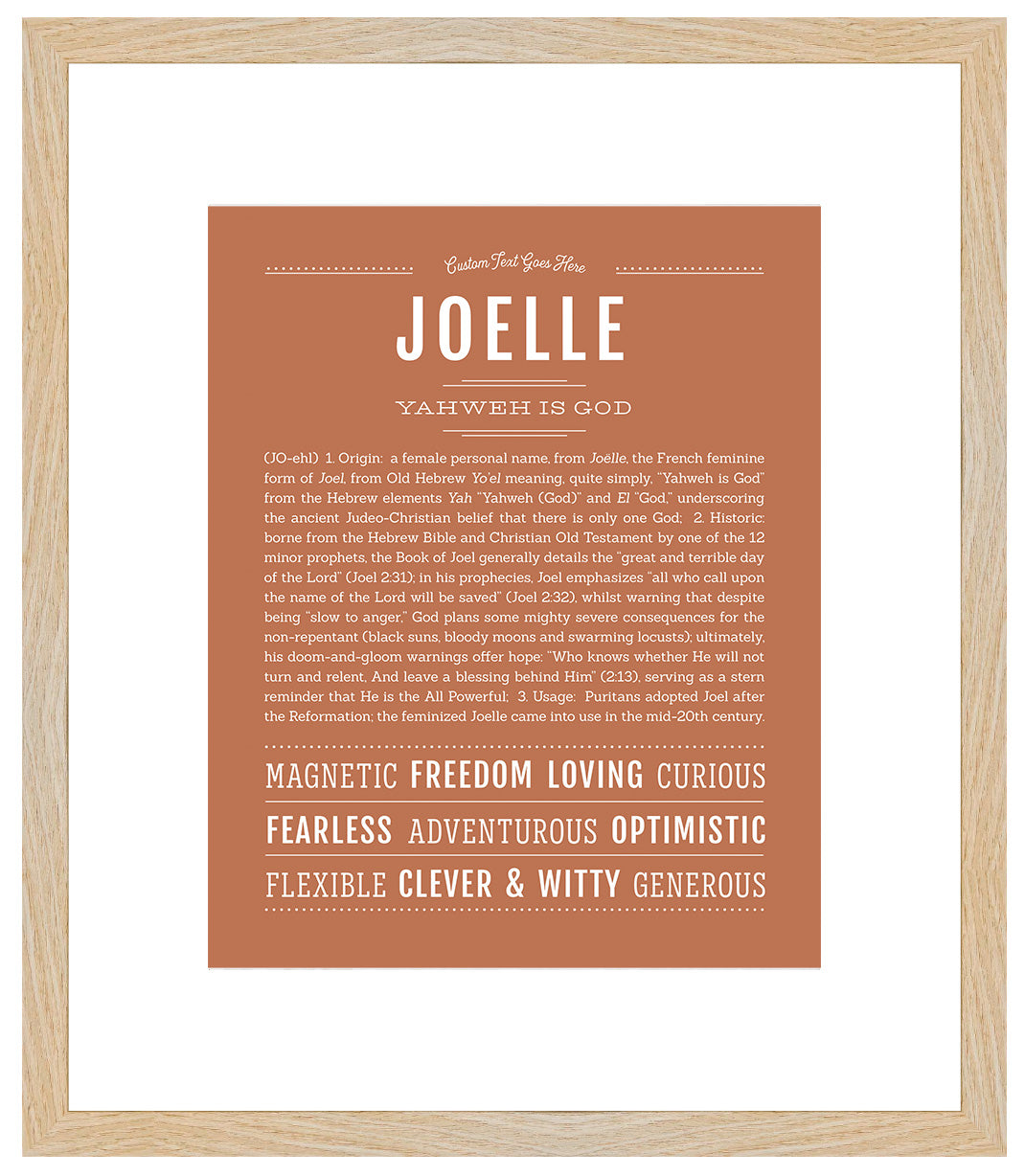 Joelle | Name Art Print