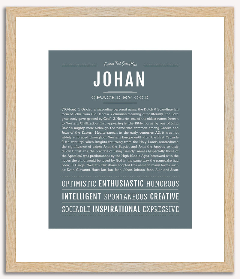 Johan | Name Art Print