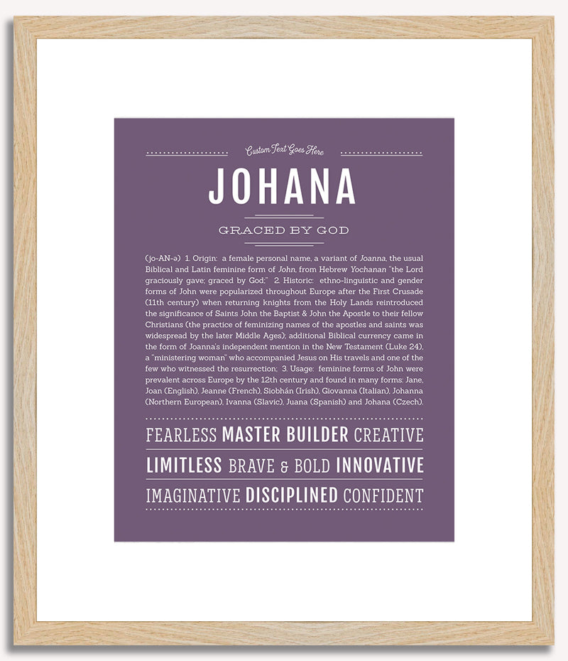 Johana | Name Art Print