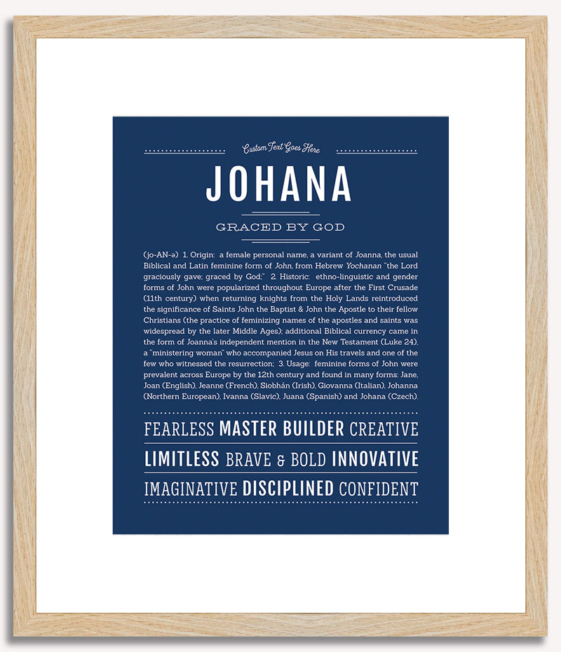 Johana | Name Art Print