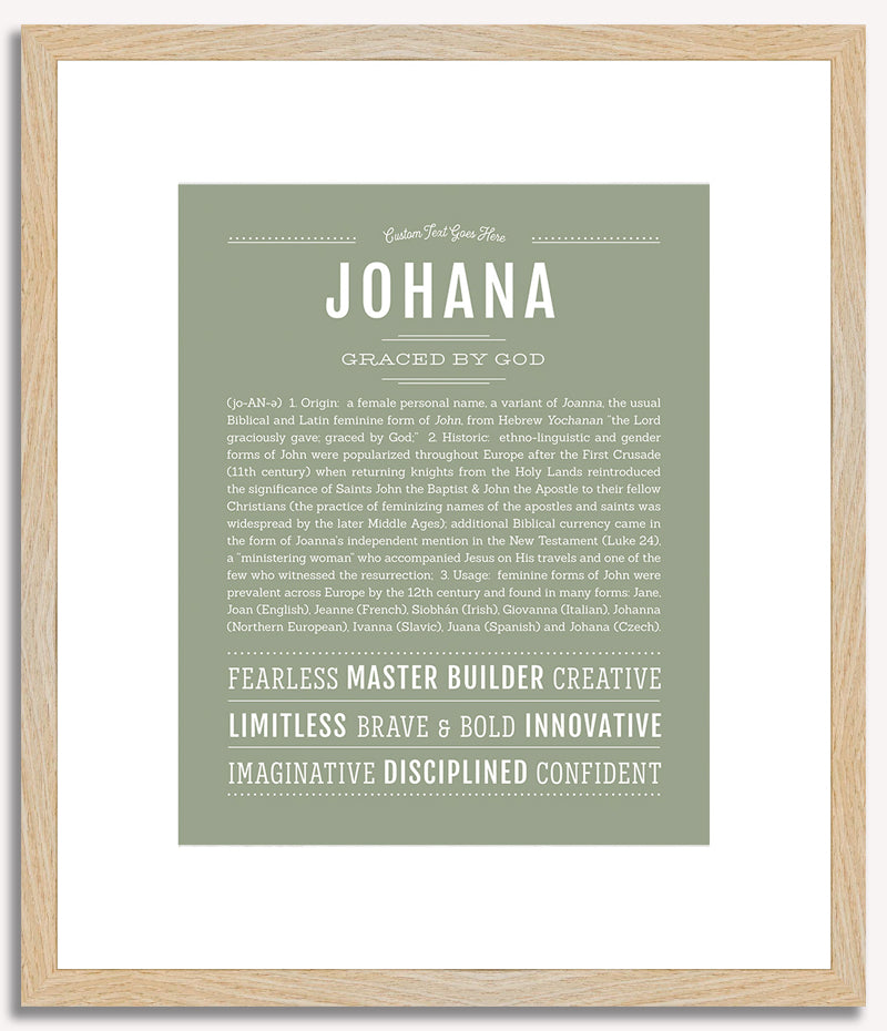 Johana | Name Art Print