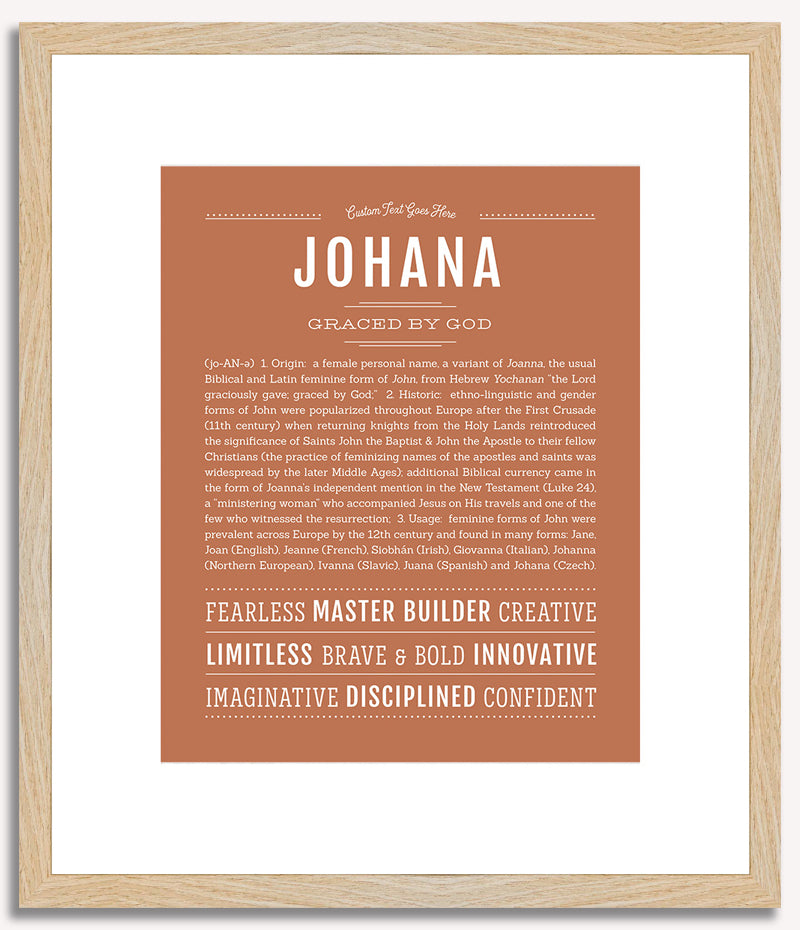 Johana | Name Art Print