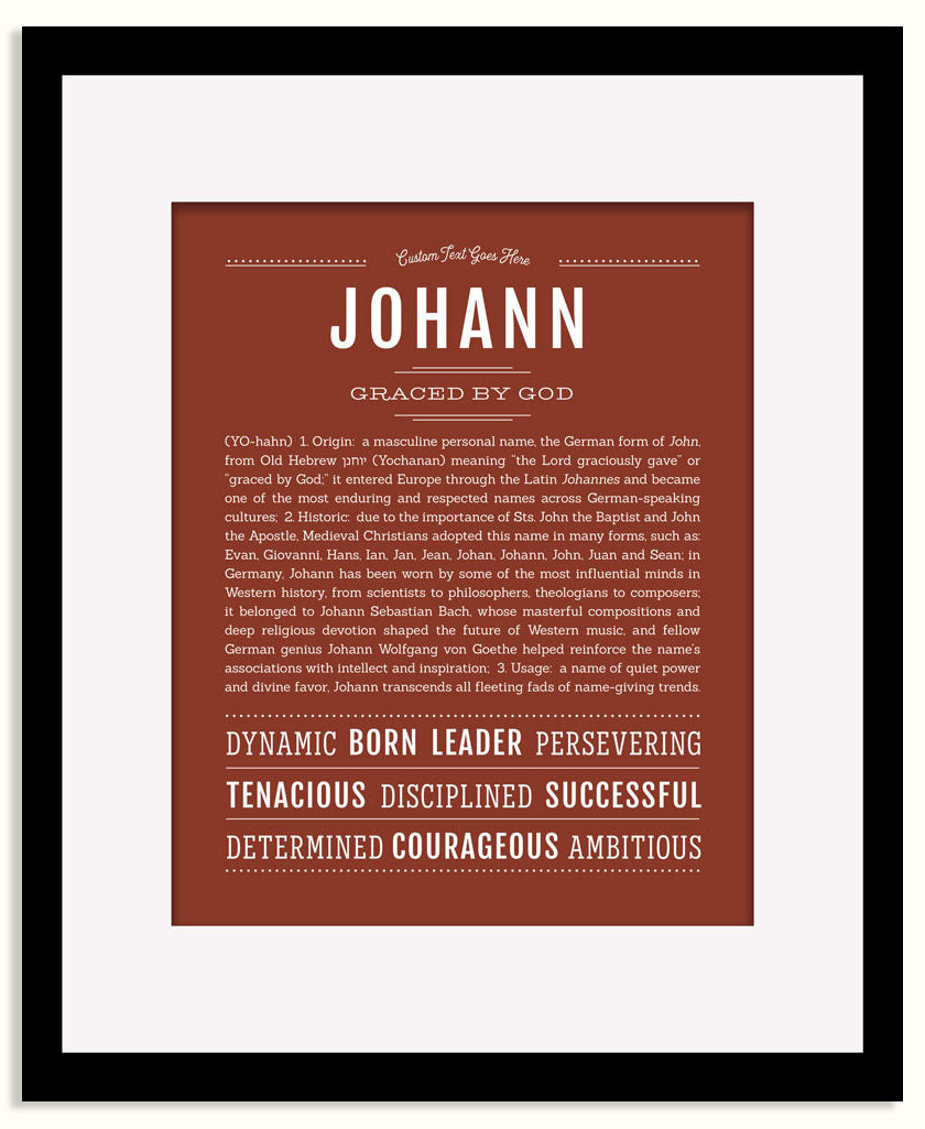 Frame Options | Bordeaux | Black Frame, Matted