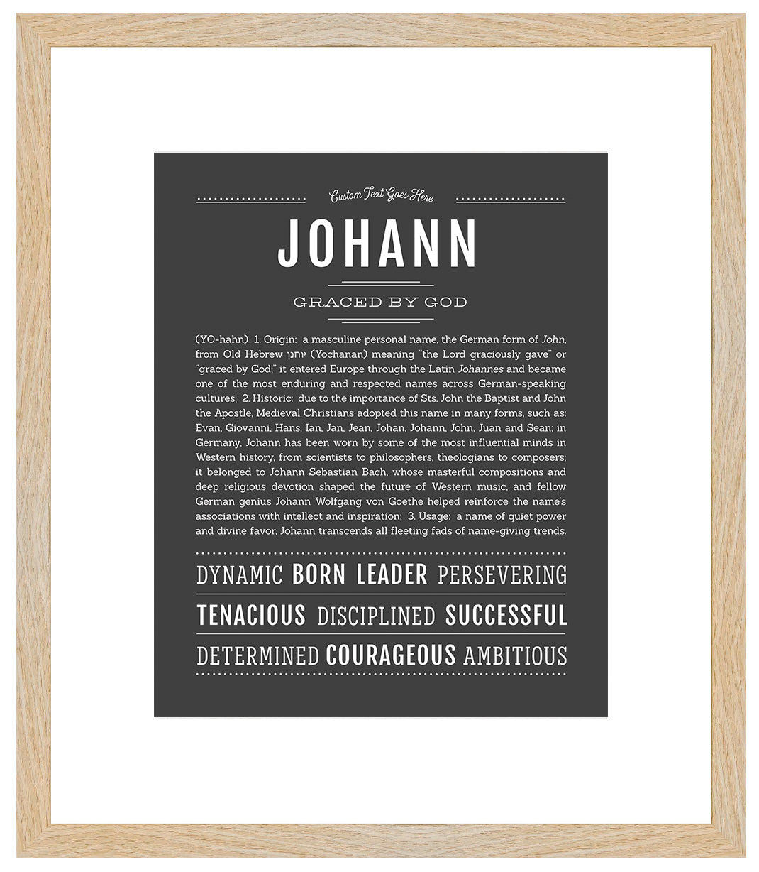 Frame Options | Charcoal Gray | Maple Frame, Matted