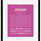 Frame Options | Dark Pink | Black Frame, Matted