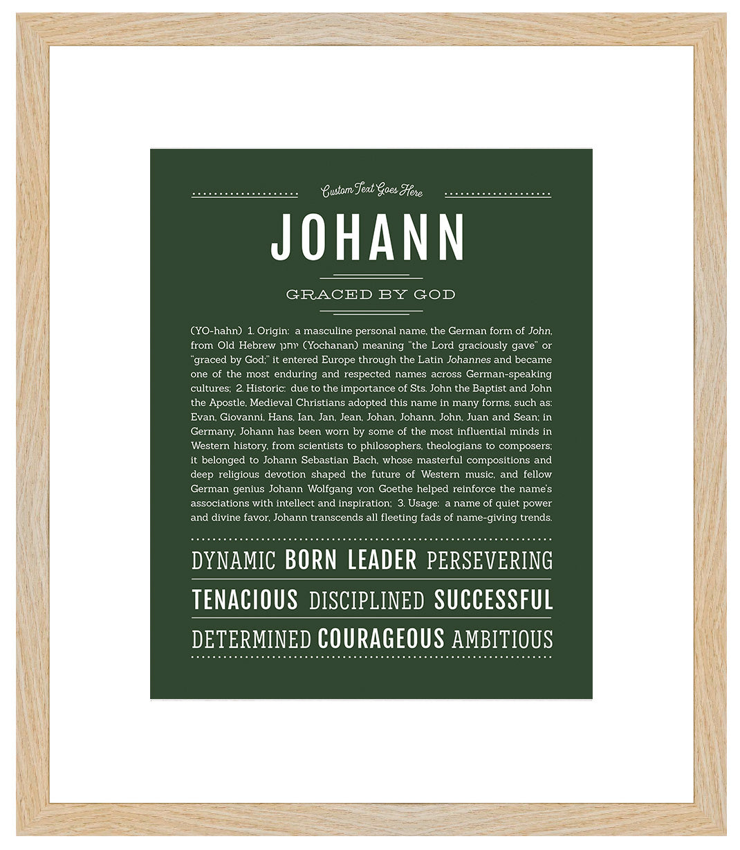 Frame Options | Deep Forest | Maple Frame, Matted