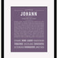 Frame Options | Deep Purple | Black Frame, Matted