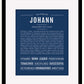 Frame Options | Midnight Blue | Black Frame, Matted