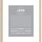 John | Name Art Print