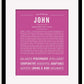 Frame Options | Dark Pink | Black Frame, Matted