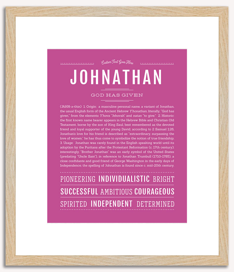 Johnathan | Name Art Print