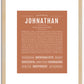 Johnathan | Name Art Print