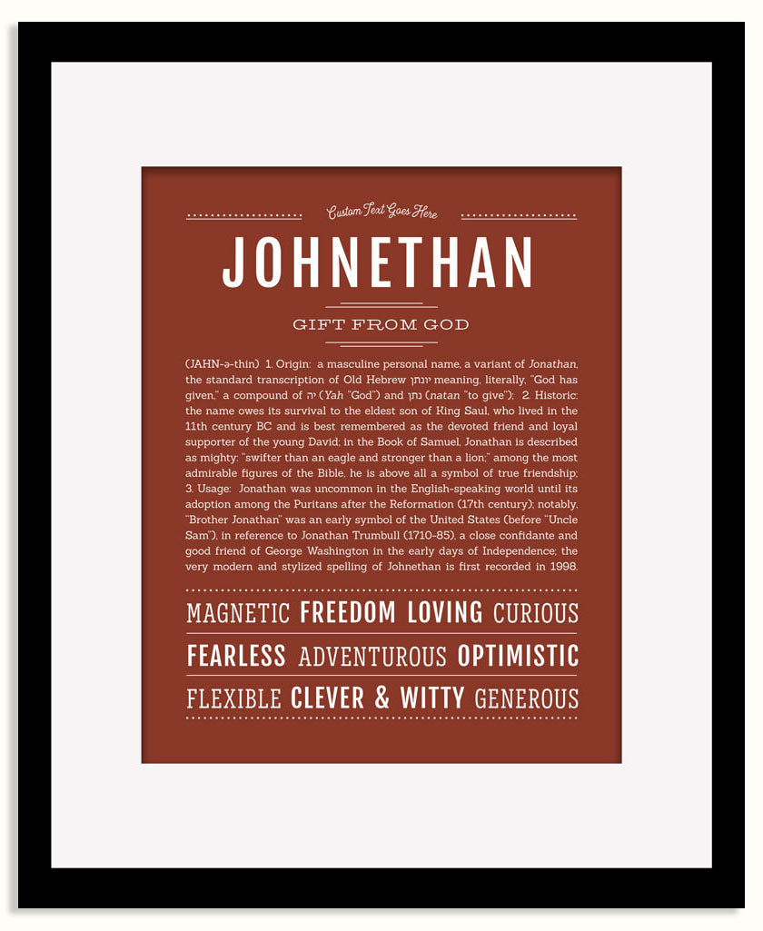 Frame Options | Bordeaux | Black Frame, Matted