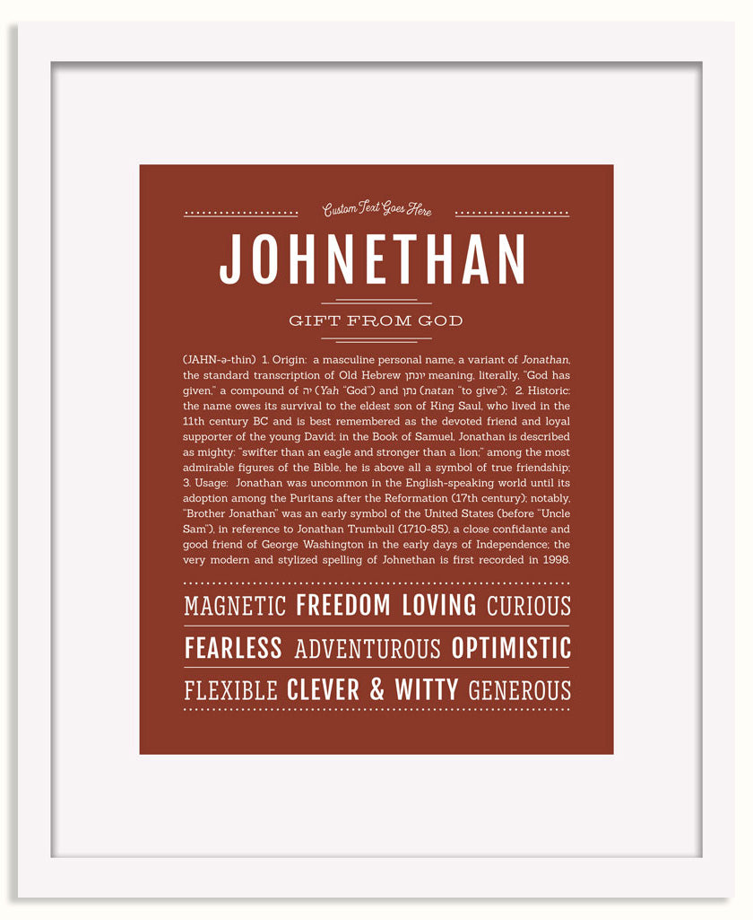 Frame Options | Bordeaux | White Frame, Matted