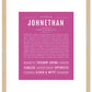 Frame Options | Dark Pink | Maple Frame, Matted