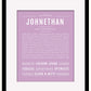 Frame Options | Lilac | Black Frame, Matted