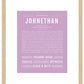 Frame Options | Lilac | Maple Frame, Matted
