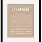 Frame Options | Tan | Black Frame, Matted