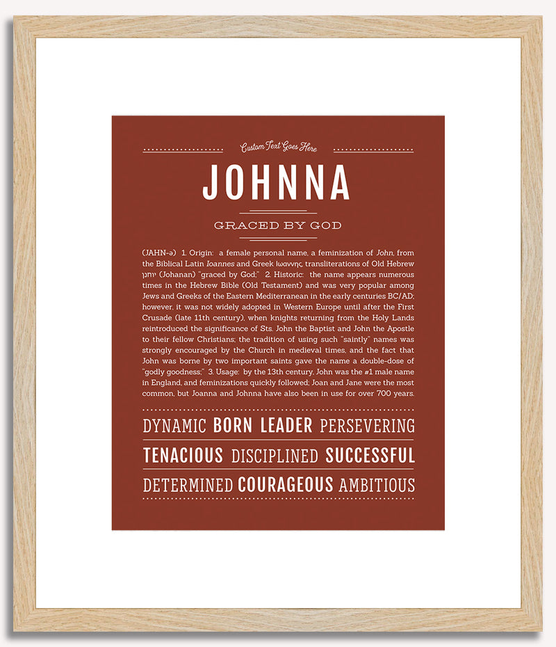 Johnna | Name Art Print