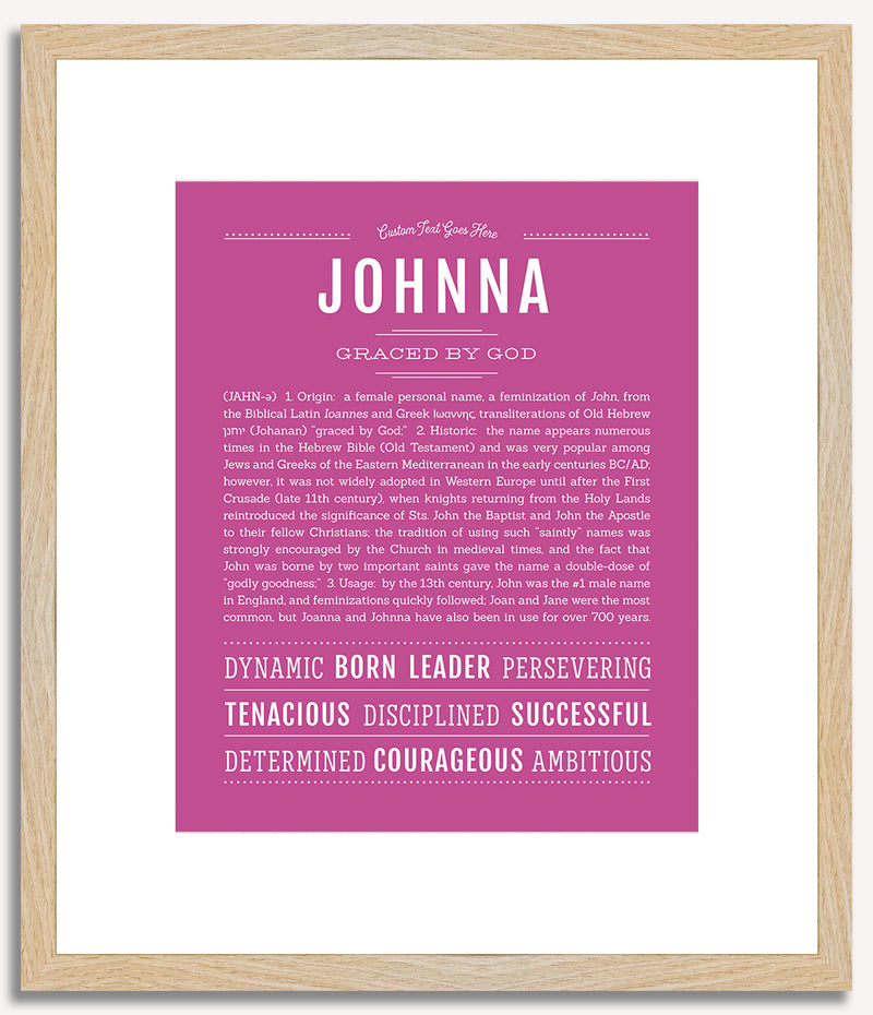 Johnna | Name Art Print