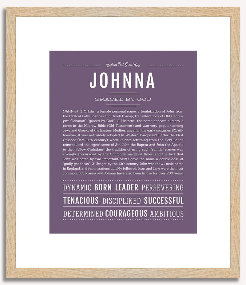 Johnna | Name Art Print