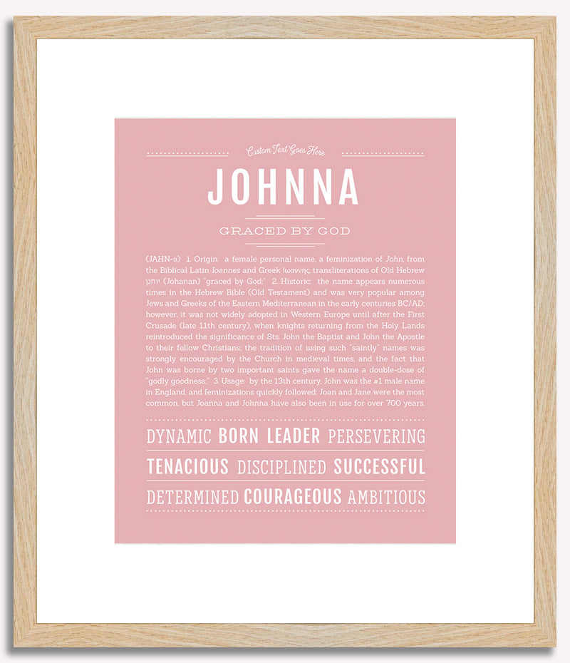 Johnna | Name Art Print