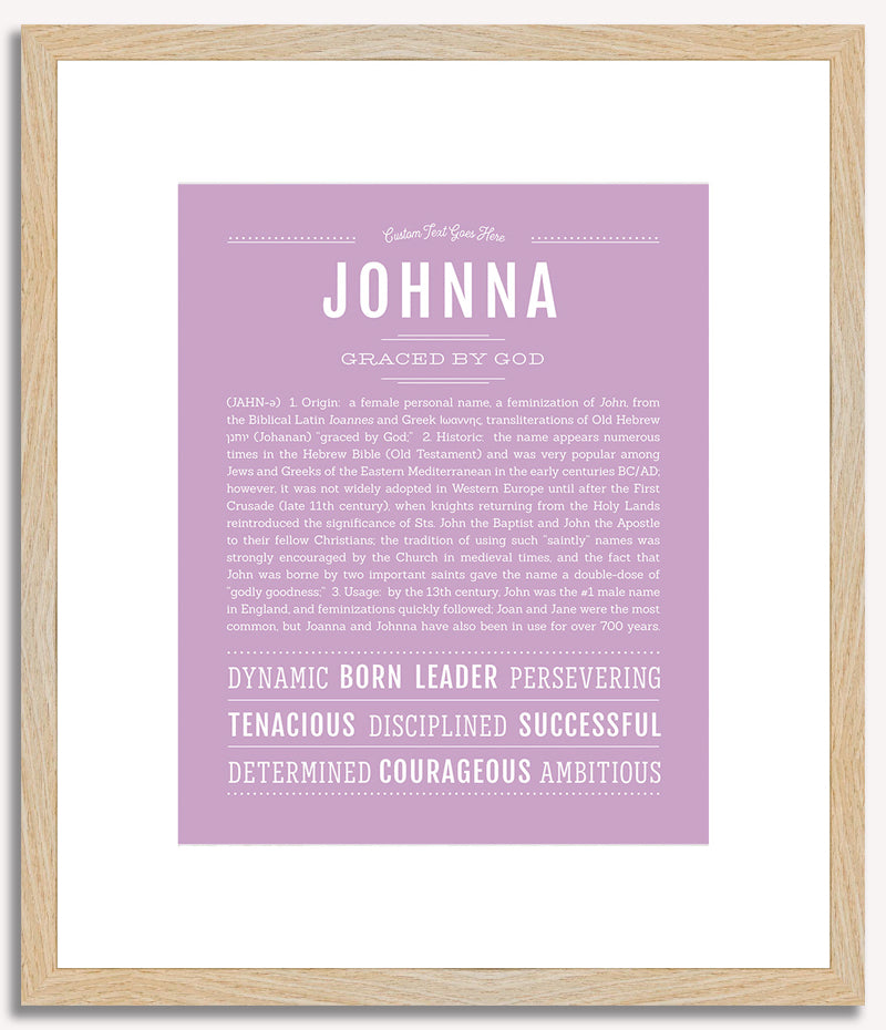 Johnna | Name Art Print