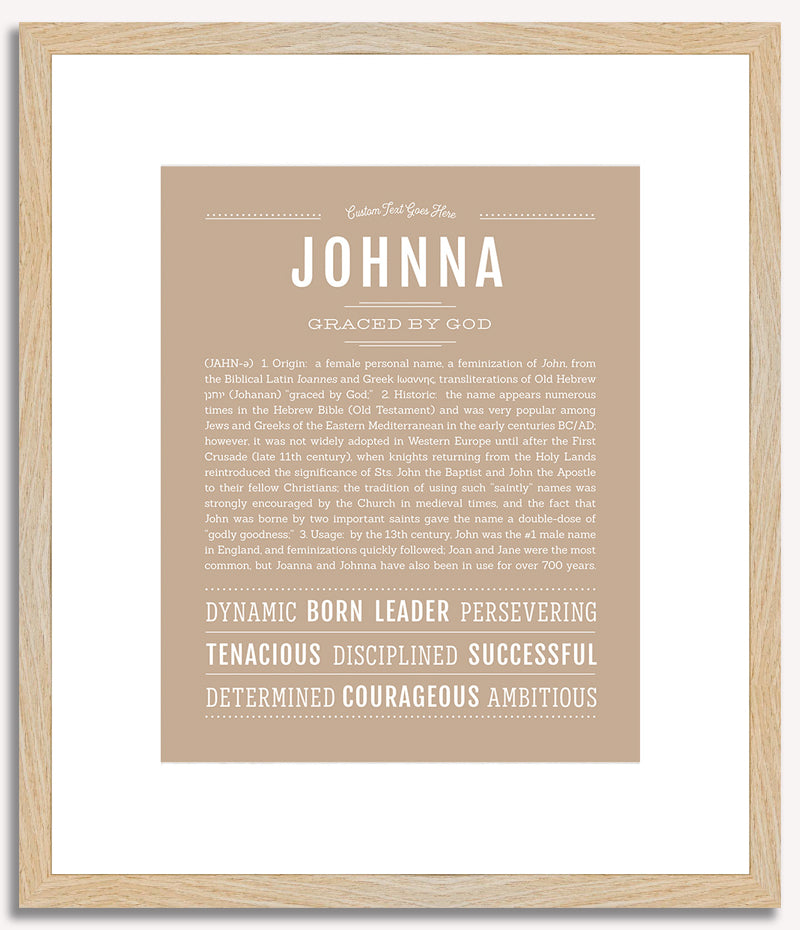 Johnna | Name Art Print