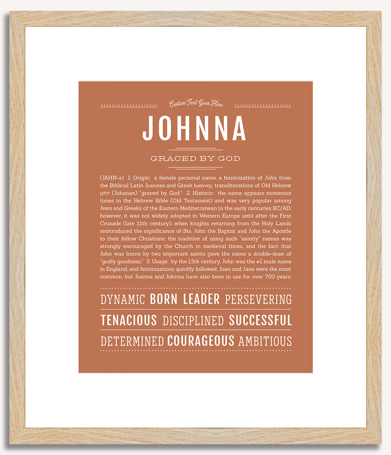 Johnna | Name Art Print