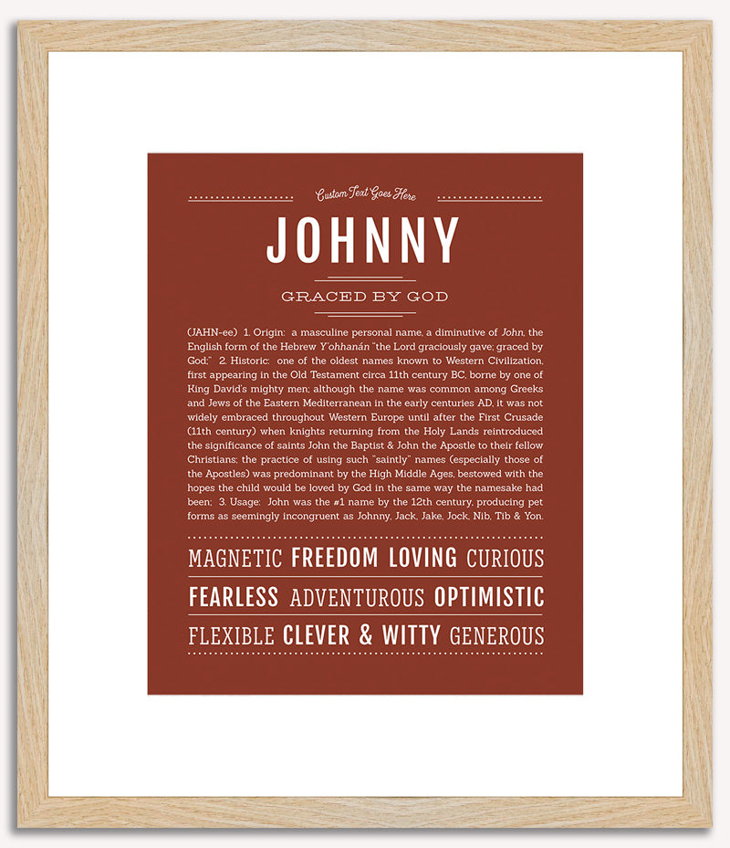 Johnny | Name Art Print