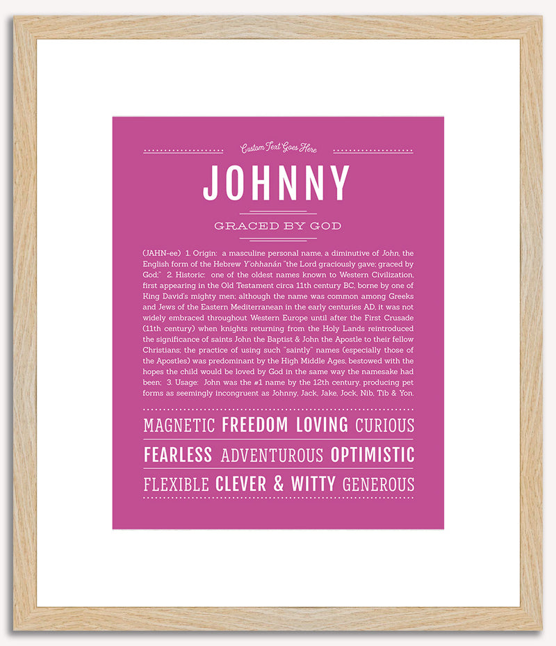 Johnny | Name Art Print