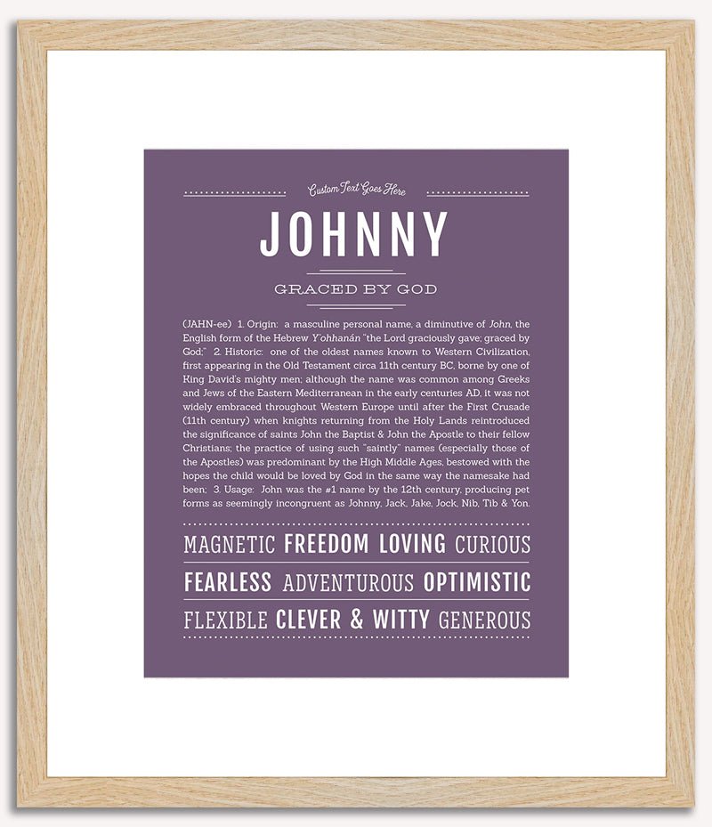 Johnny | Name Art Print