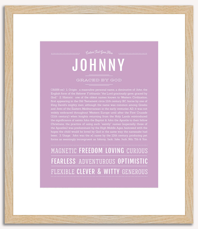 Johnny | Name Art Print