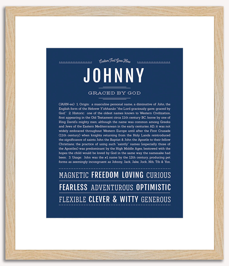 Johnny | Name Art Print