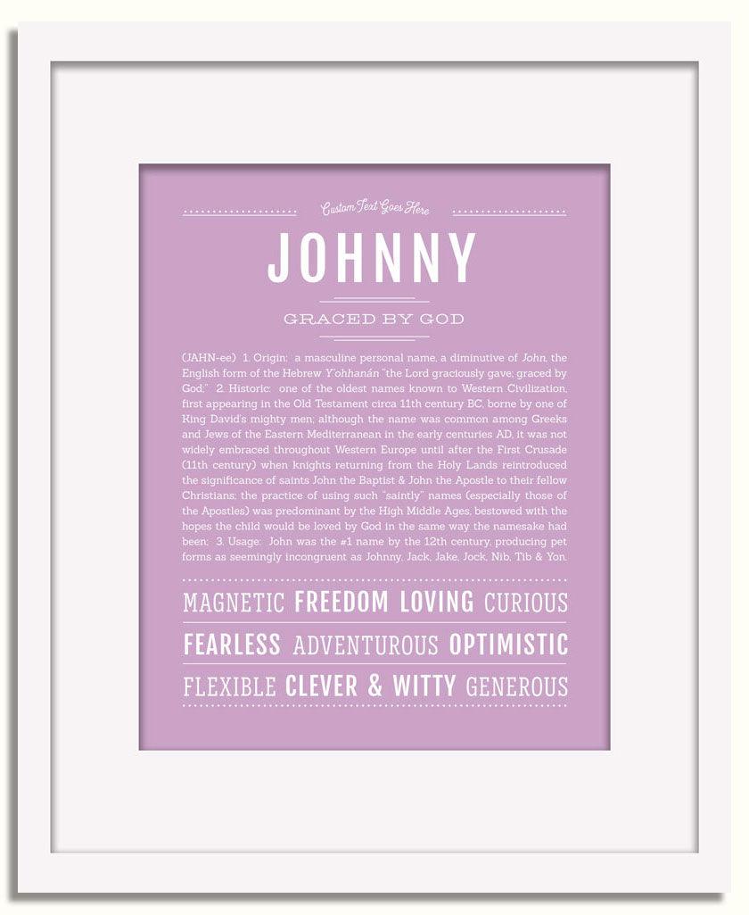 Frame Options | Lilac | White Frame, Matted