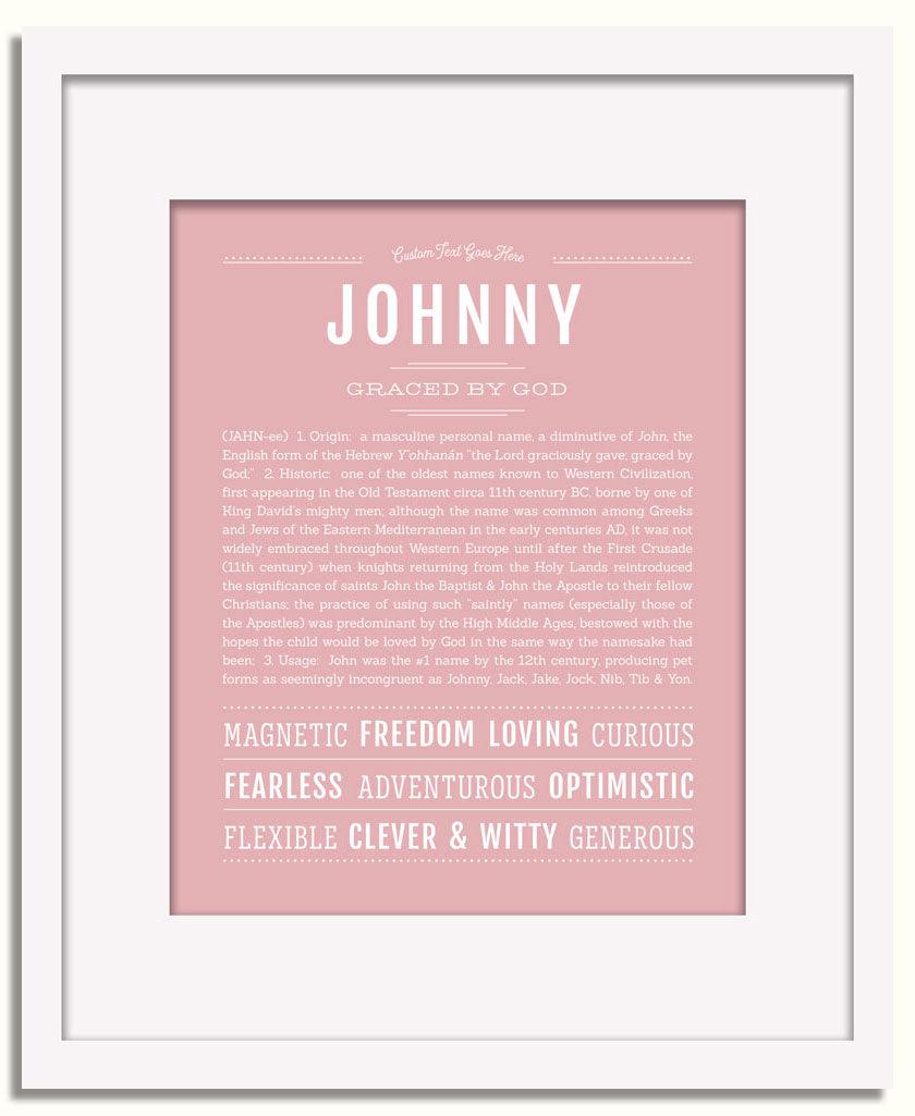 Frame Options | Dusty Rose | White Frame, Matted