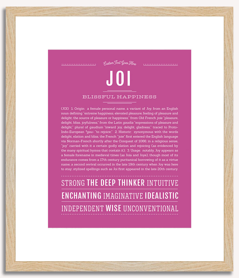 Joi | Name Art Print