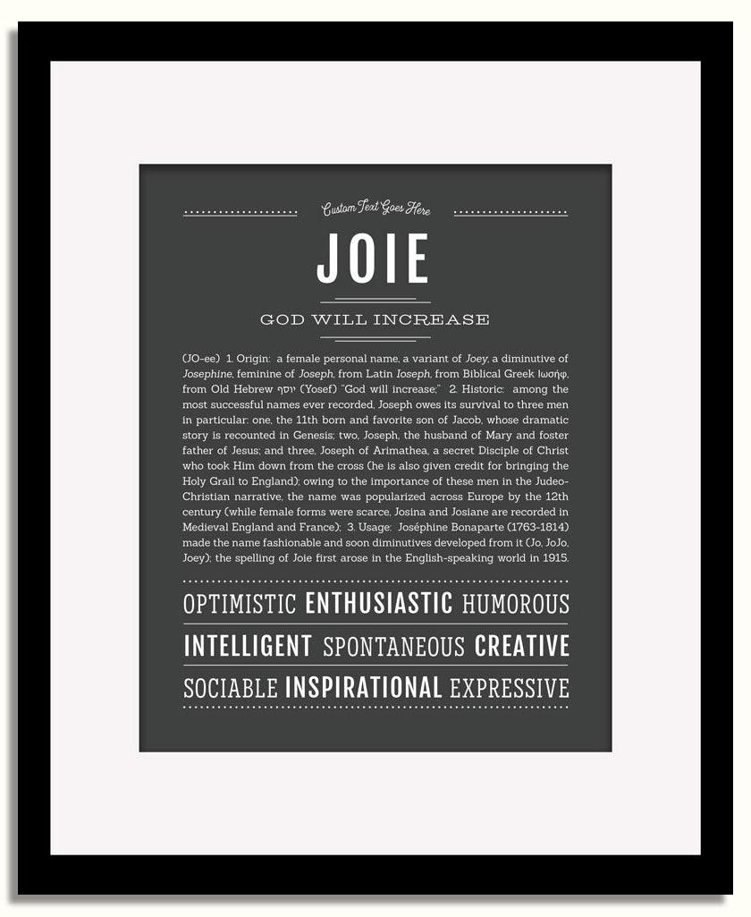 Joie Name Art Print Name Stories