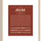 Jolene | Name Art Print