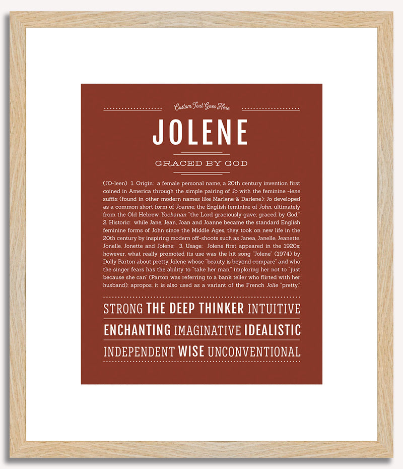 Jolene | Name Art Print