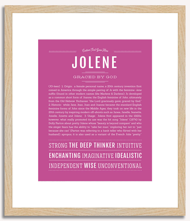 Jolene | Name Art Print